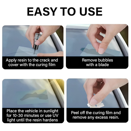Vantrell GlassFix — Windshield Chip & Crack Repair Kit